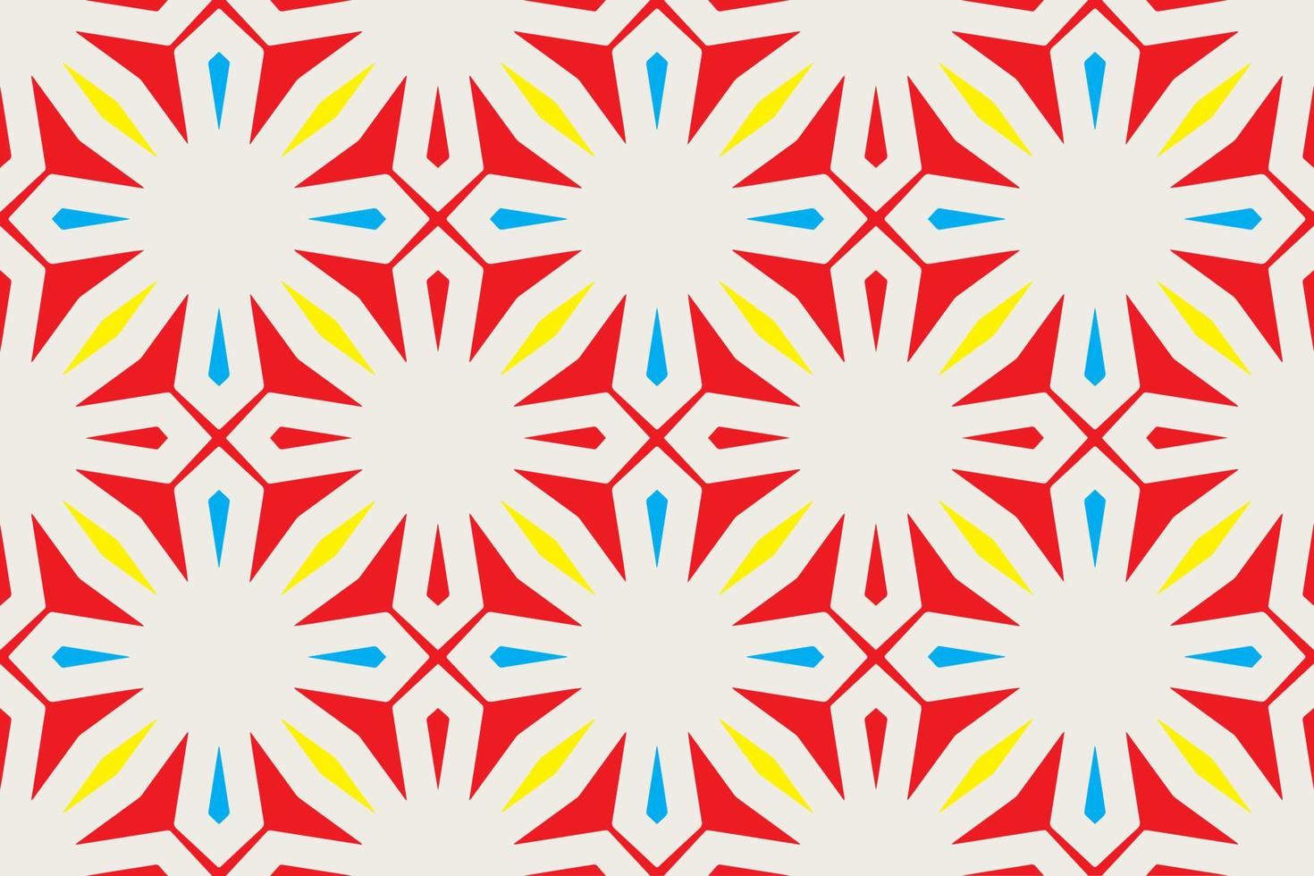 seamless fabric pattern with vintage style vector