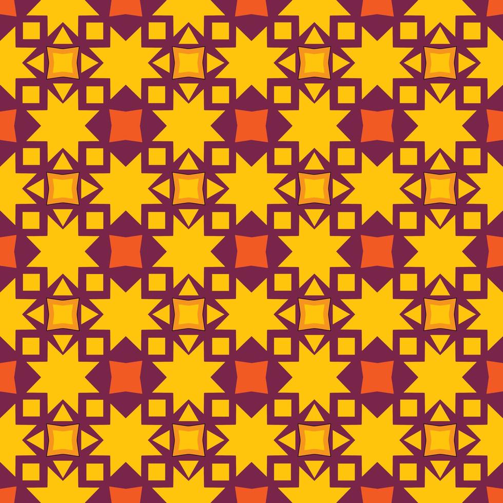 vintage geometric repeated pattern vector