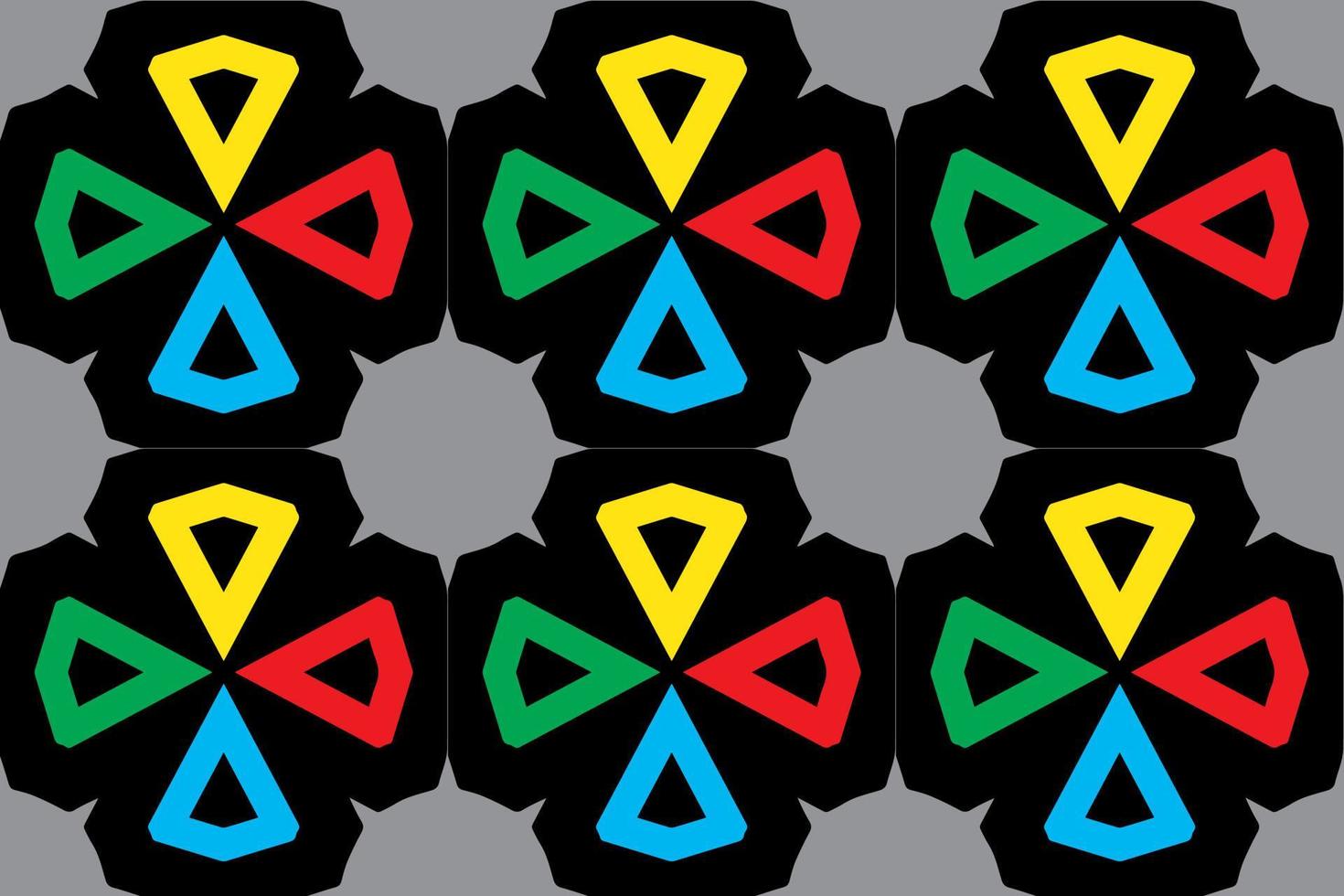 abstract Geometric seamless Pattern from unique shape.can use for wallpaper,gift wraping or background vector