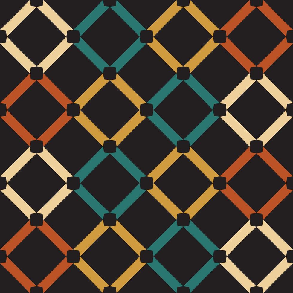 abstract geometric pattern with vintage style vector