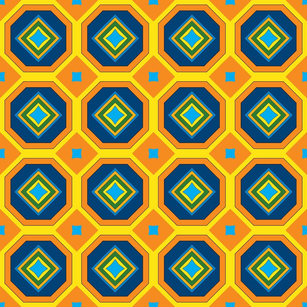 vintage geometric repeated pattern vector