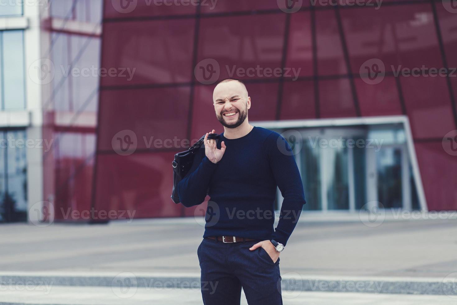portrait of a happy successful man photo