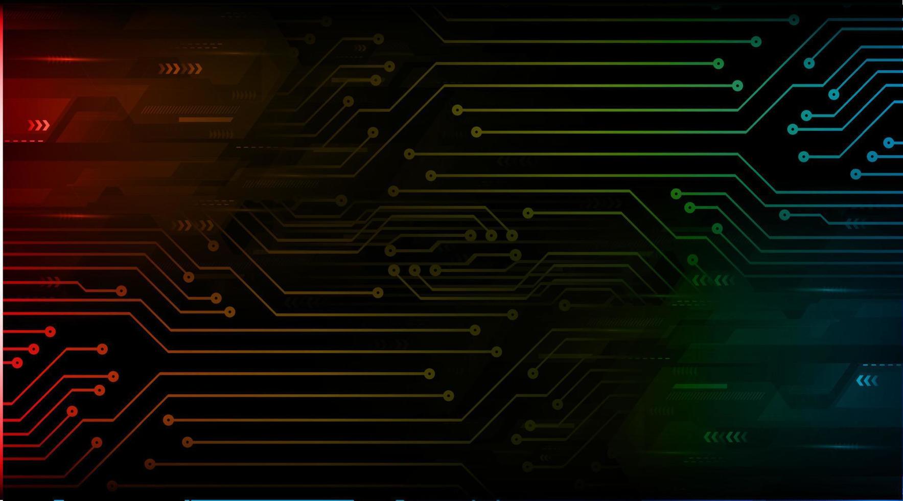 cyber circuit future technology concept background vector