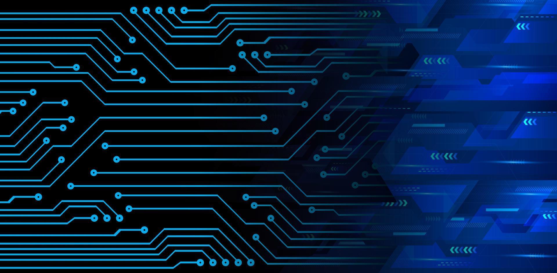 cyber circuit future technology concept background vector