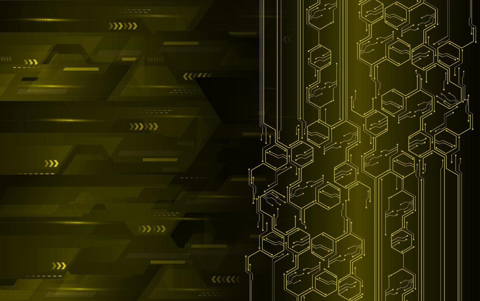 Fondo de concepto de tecnología futura de circuito cibernético vector