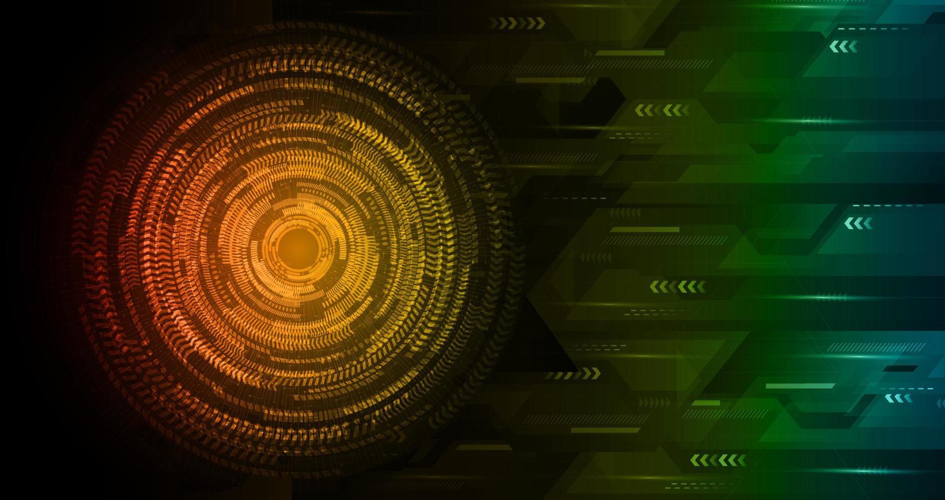 Blue eye cyber circuit future technology concept background vector