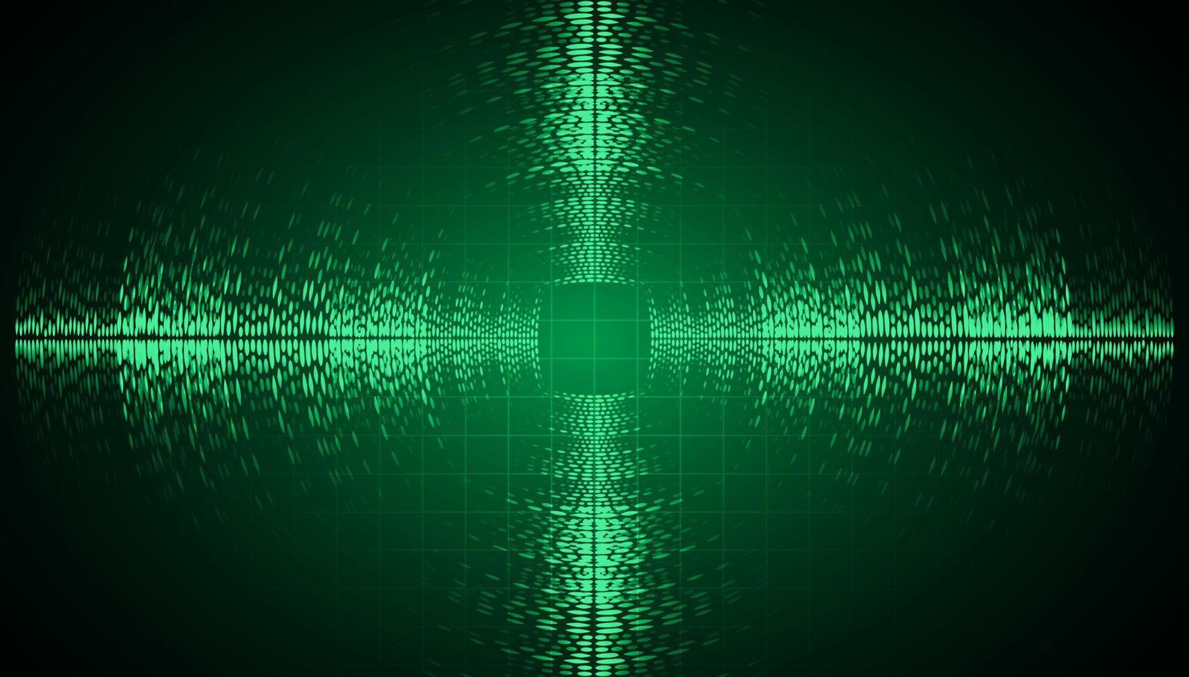 Sound waves oscillating dark light vector