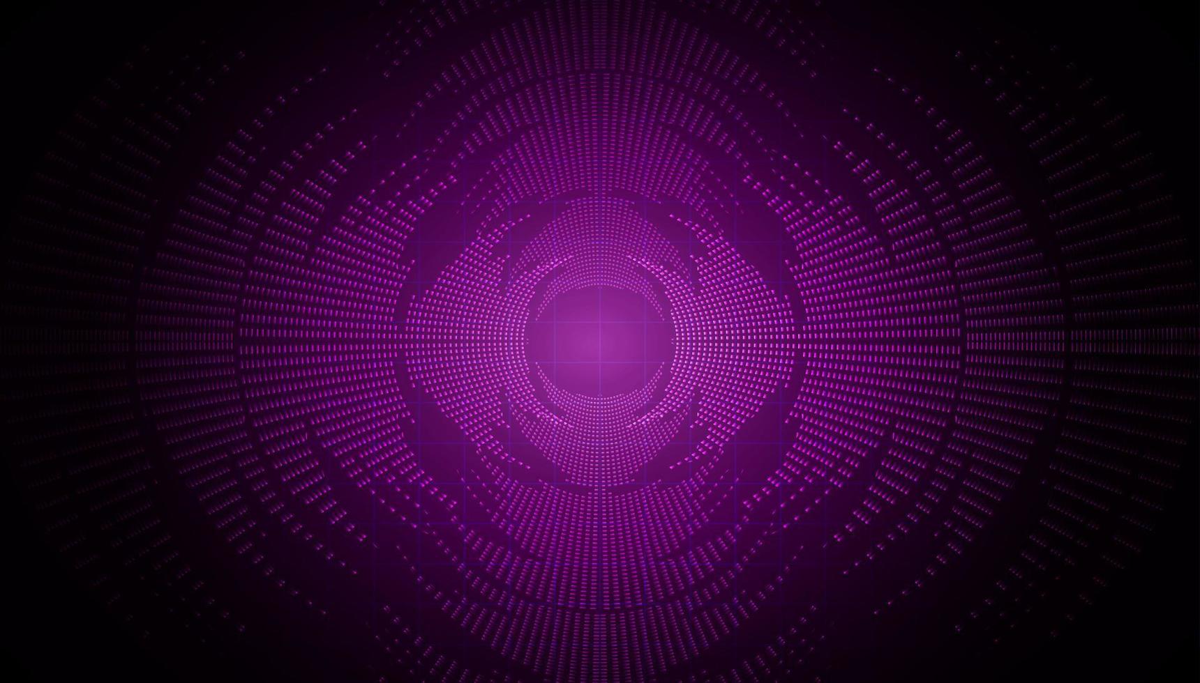 Sound waves oscillating dark light vector