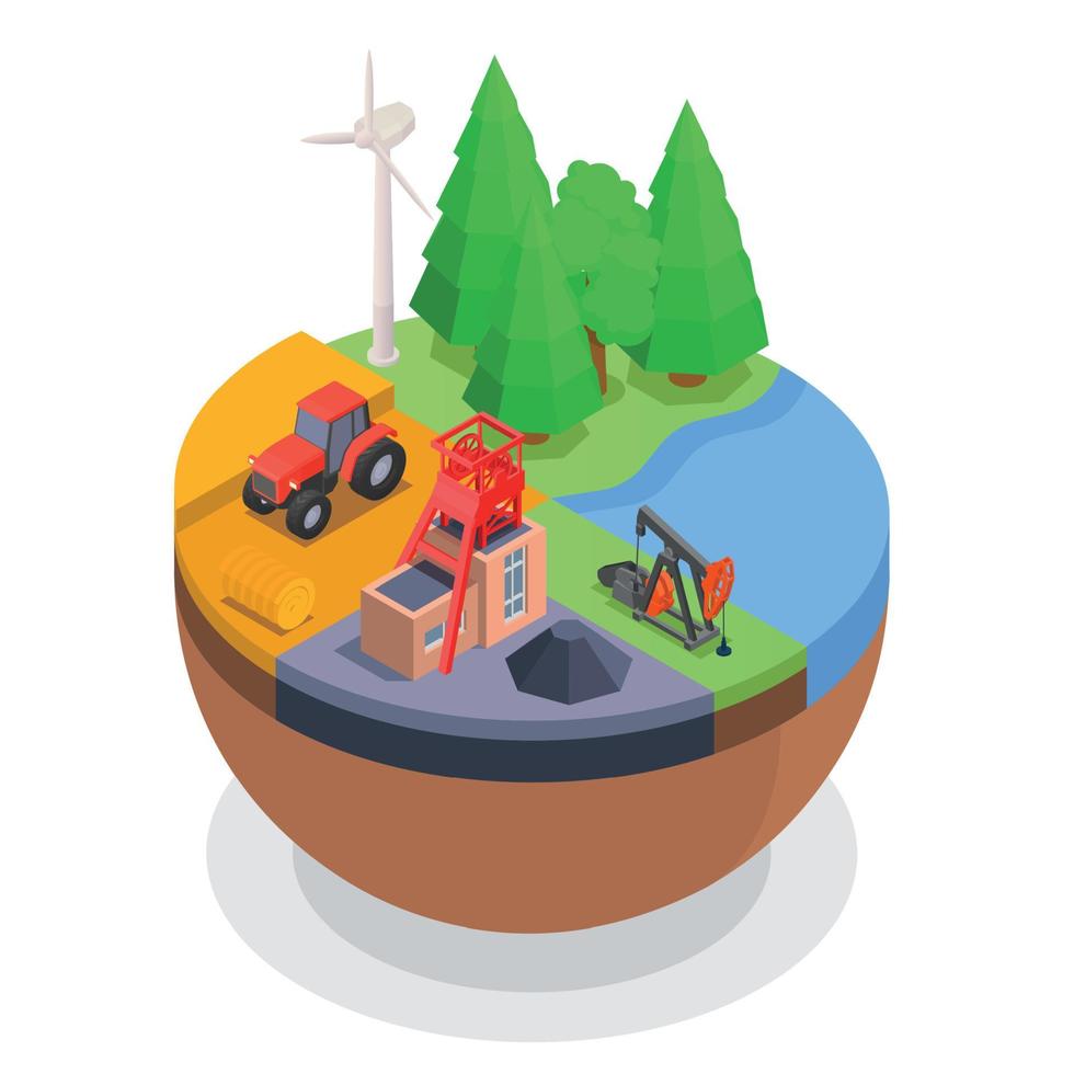 Natural Resources Concept vector