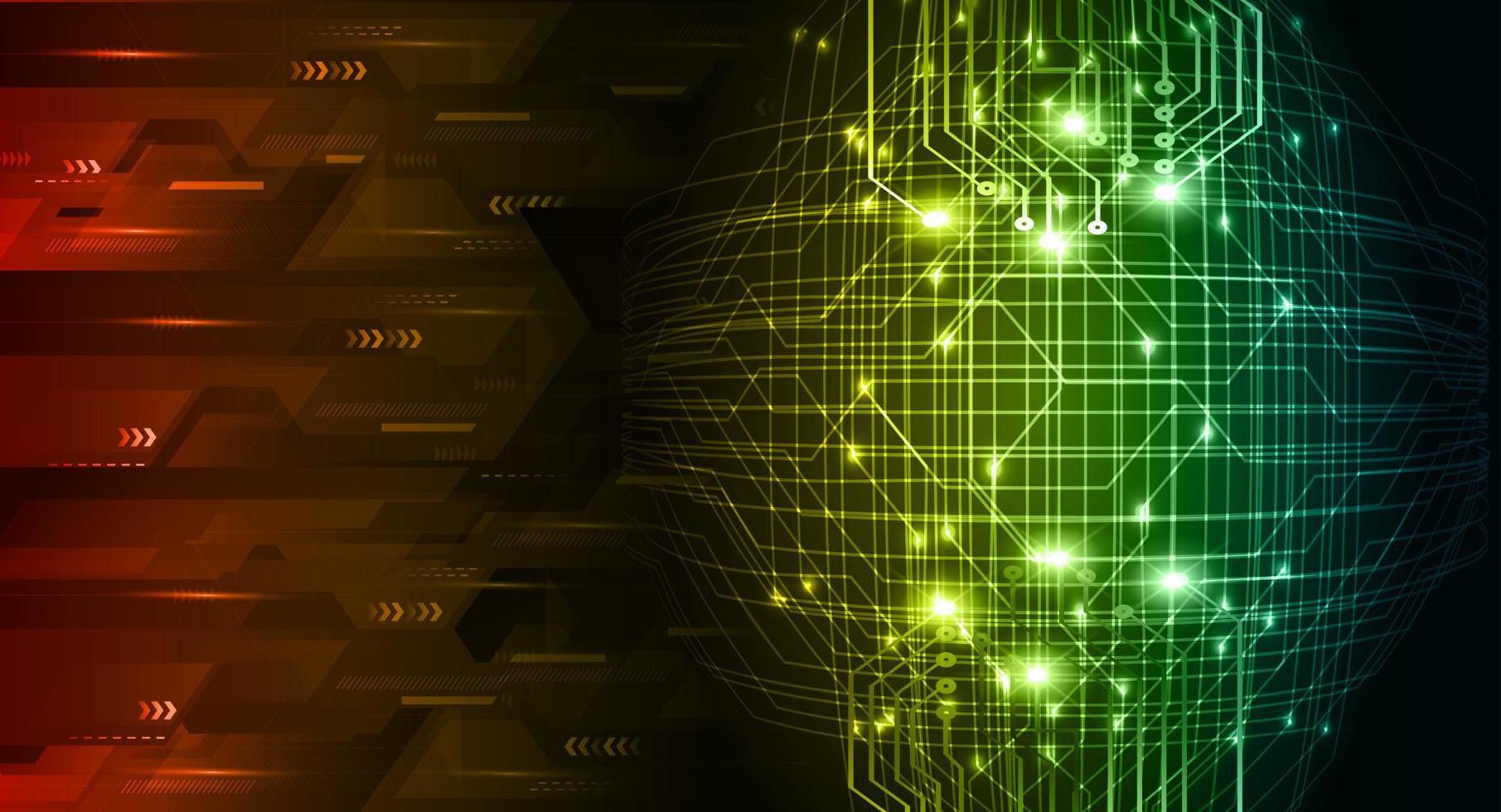 cyber circuit future technology concept background vector