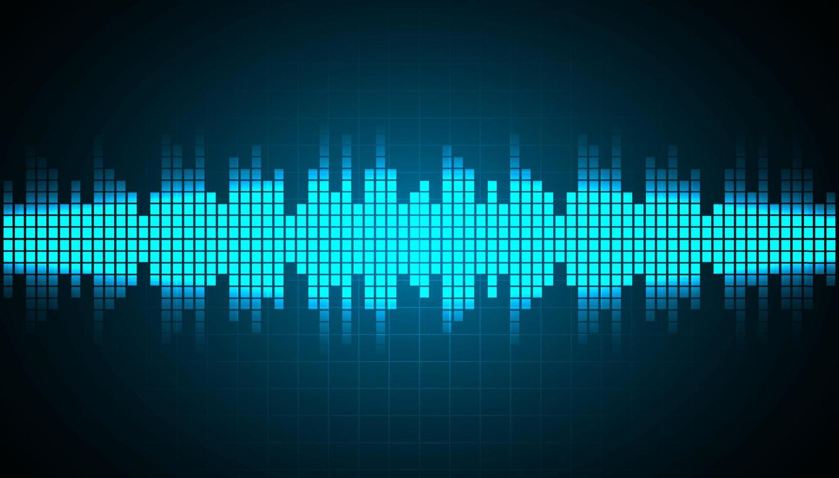Sound waves oscillating dark light vector