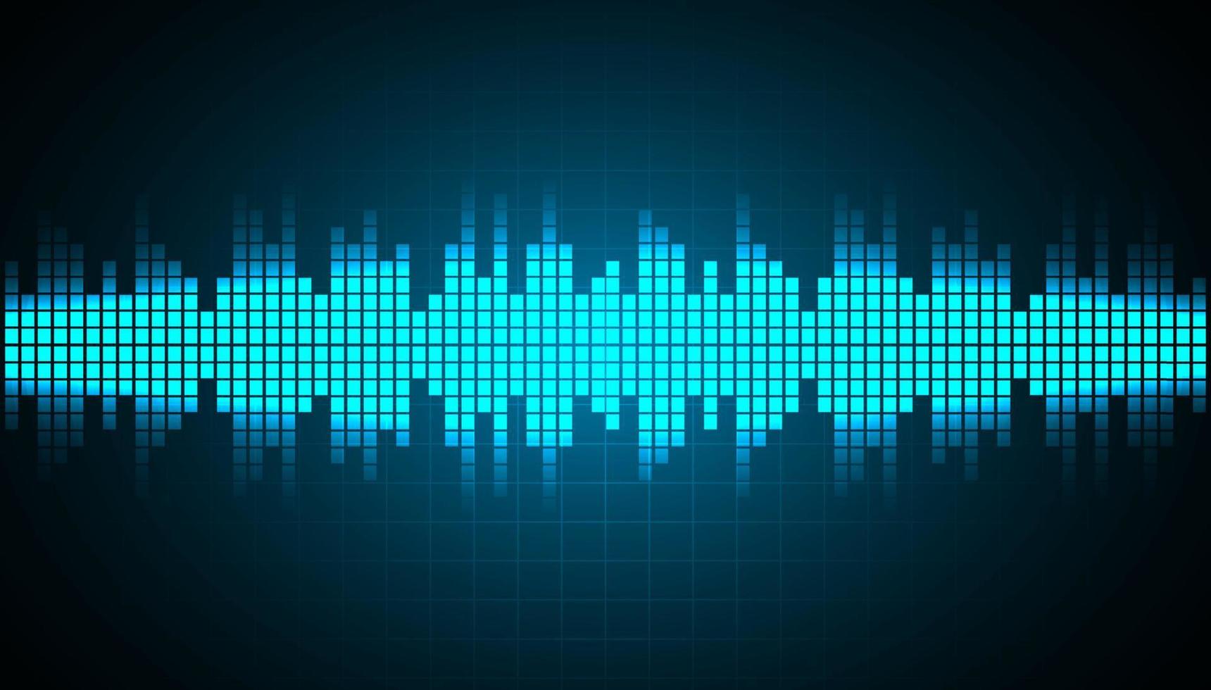 Sound waves oscillating dark light vector