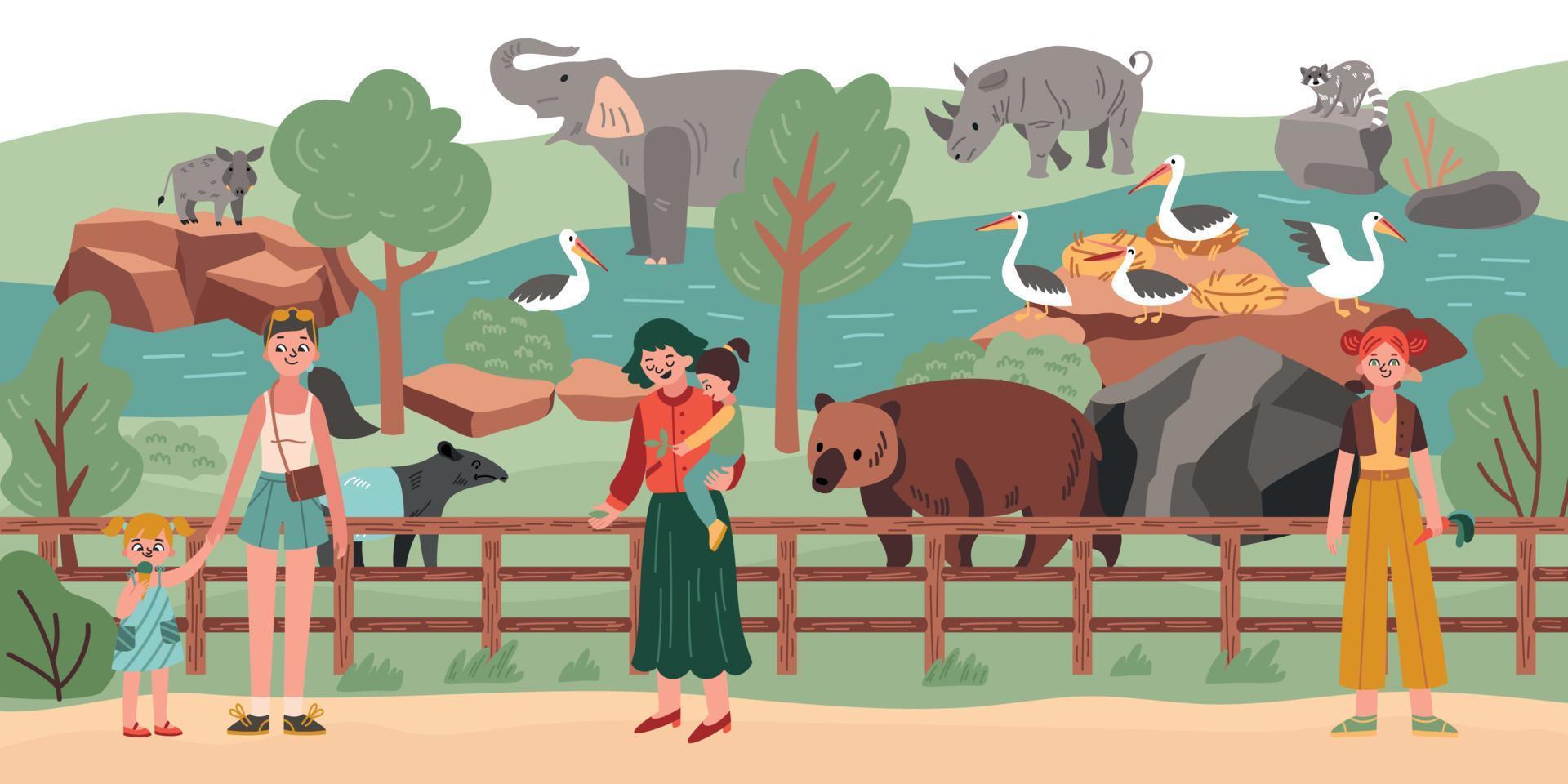 Zoo People Composition vector
