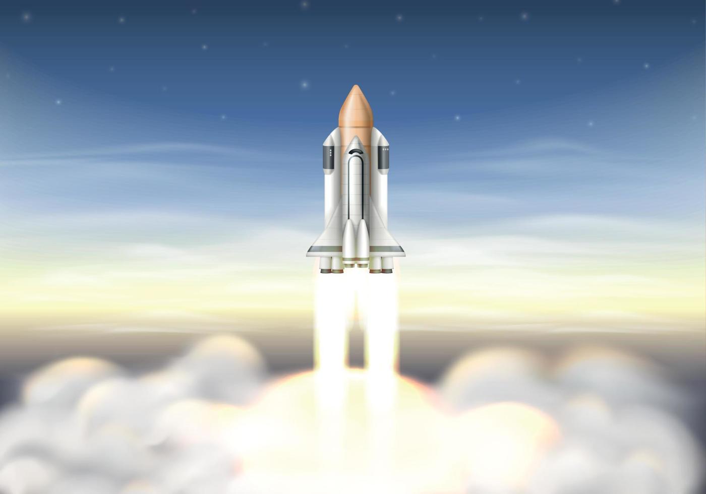 Rocket Launch Background vector