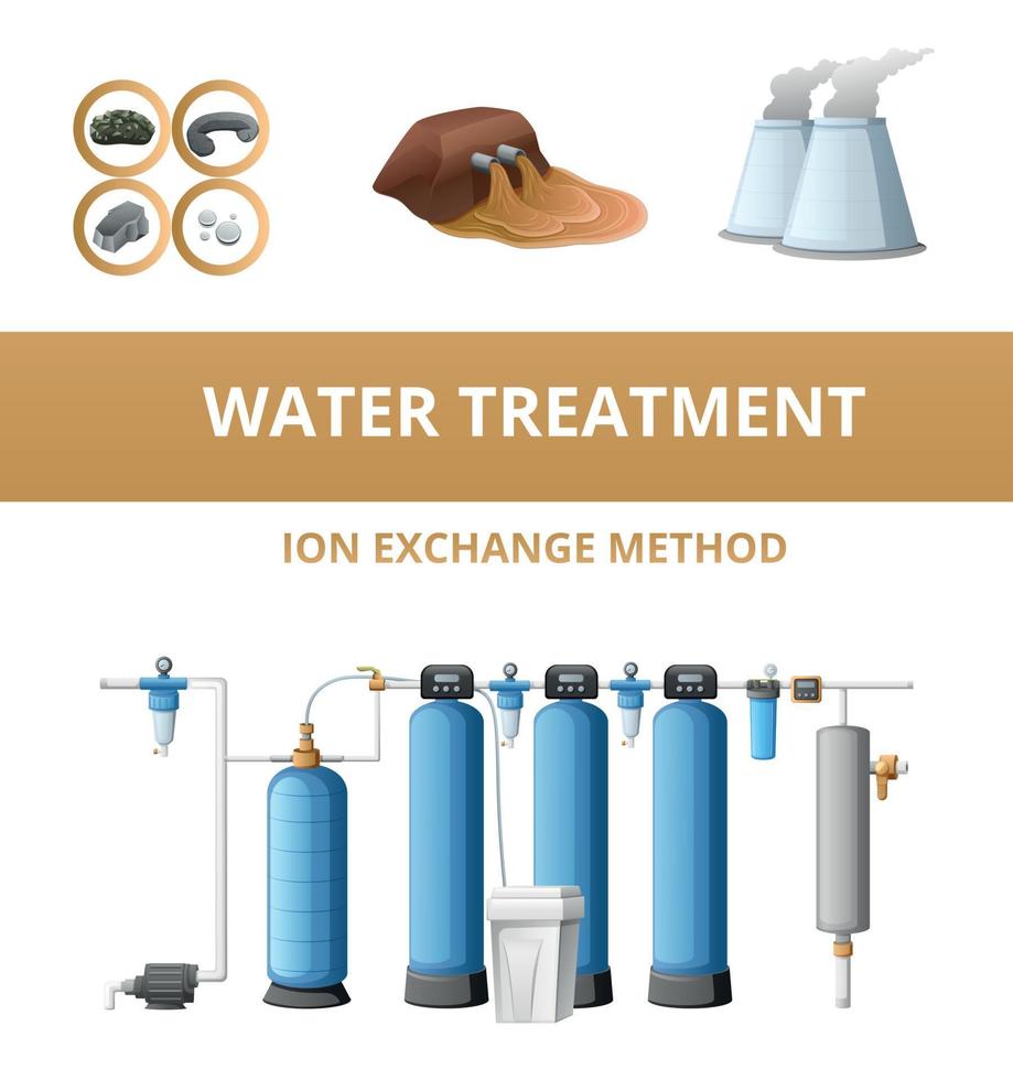 Water Purification Illustration vector