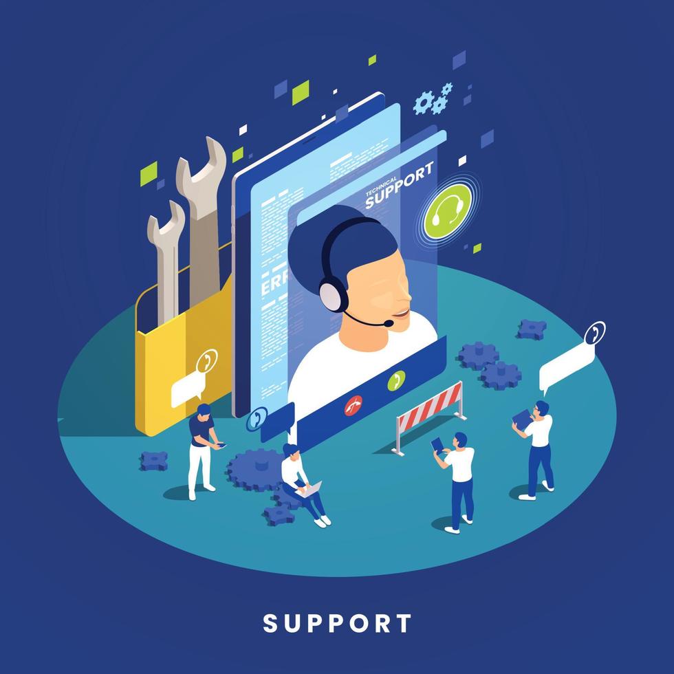 Technical Support Concept vector