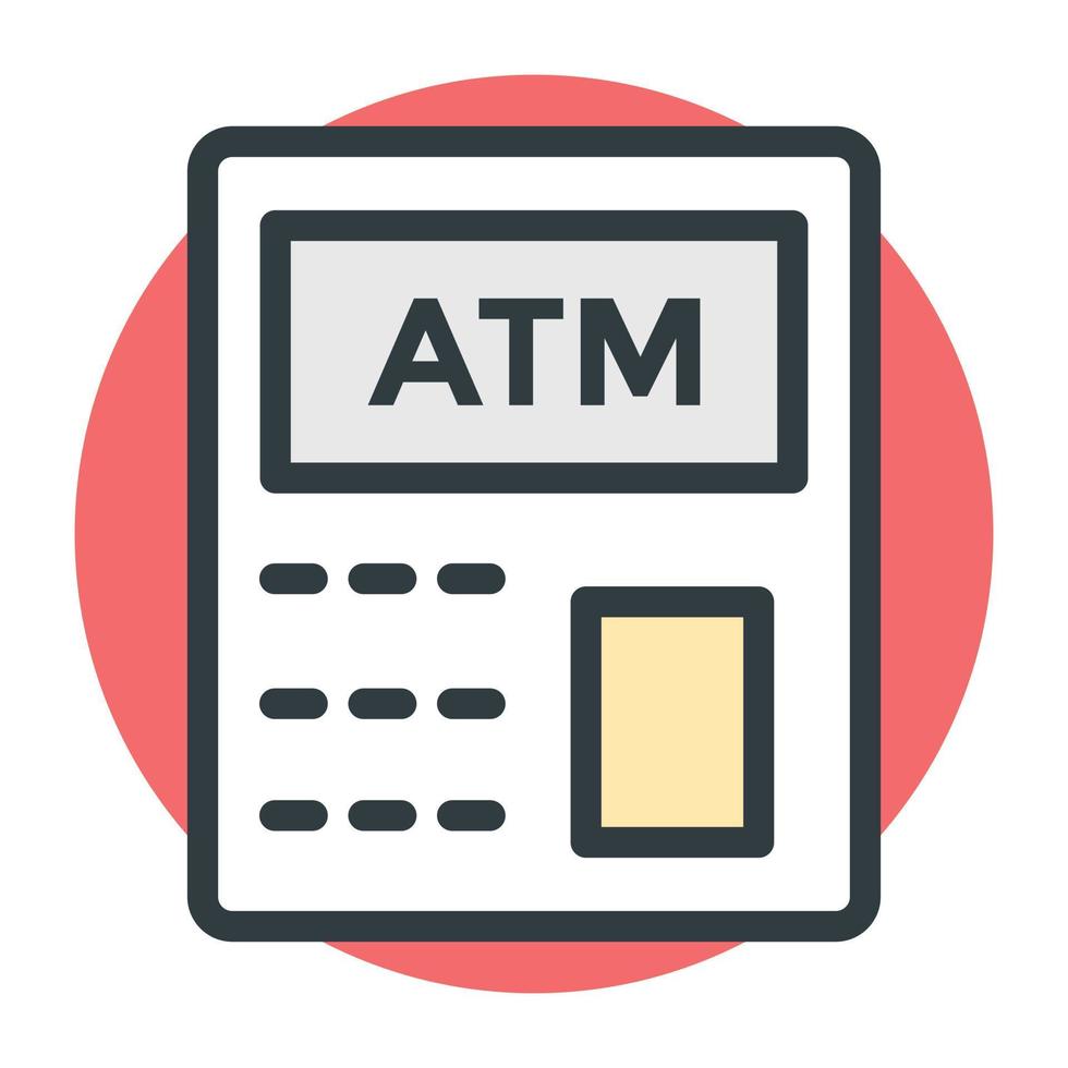 ATM Machine Concepts vector