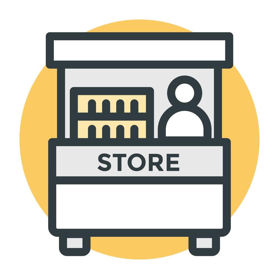 Trendy Store Concepts vector