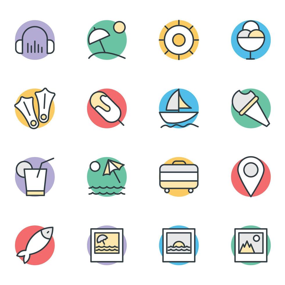 Trendy Boating Concepts vector