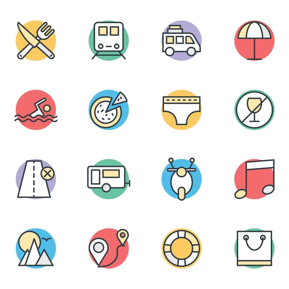 Trendy Train Concepts vector