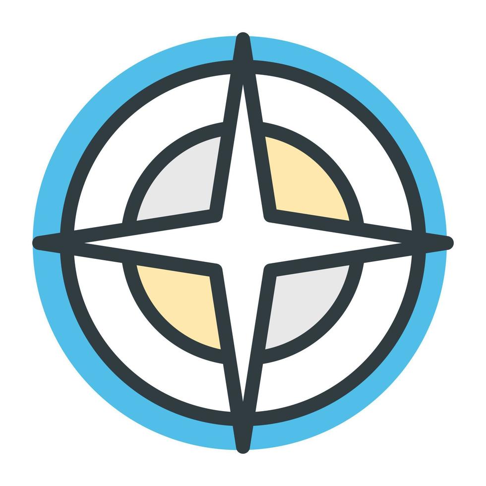 Trendy Windrose Concepts vector