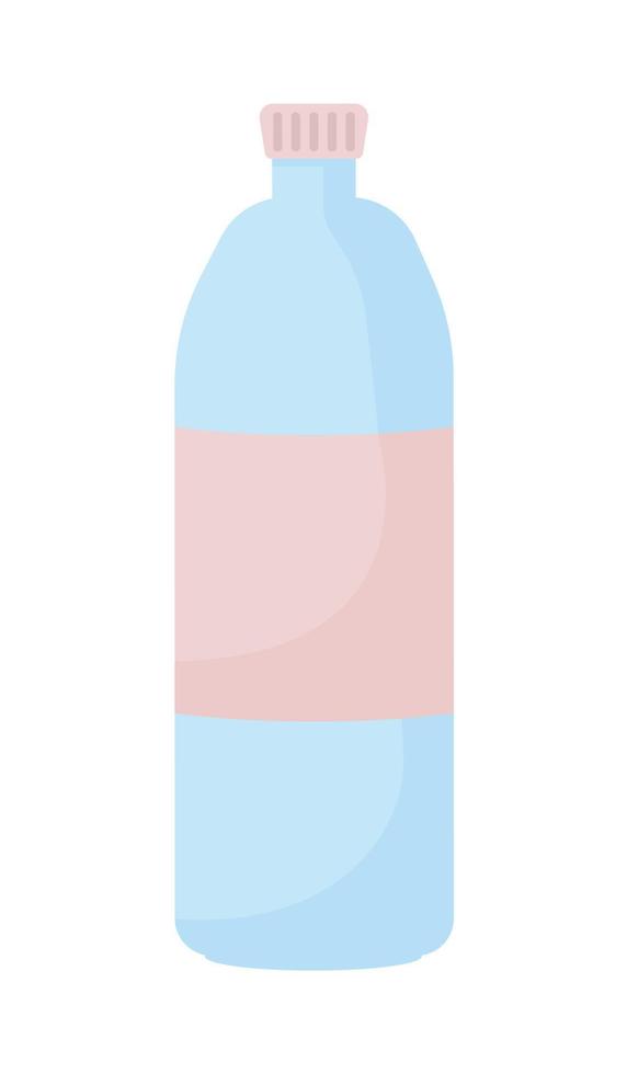 botella con objeto de vector de color semi plano de agua dulce