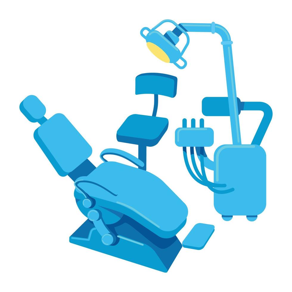 Dental treatment room semi flat color vector object