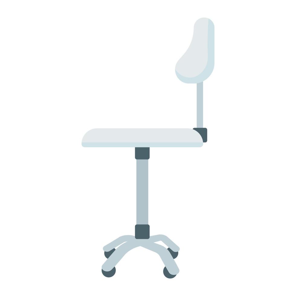 silla de salón para estilista objeto de vector de color semiplano