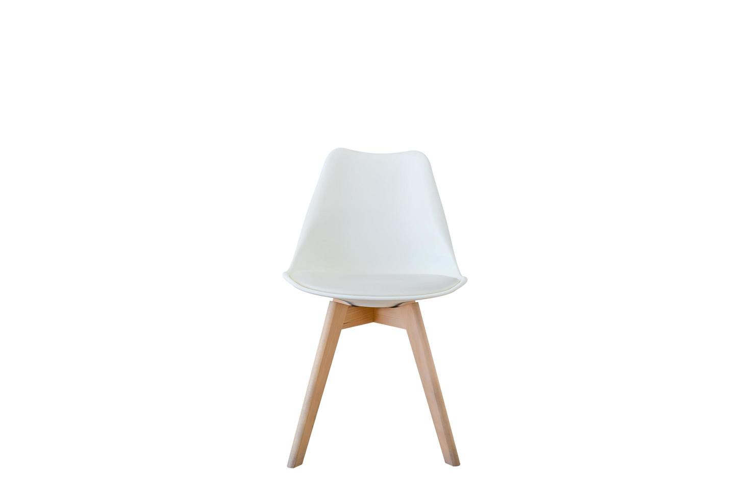 Modern chair with clipping path on white background photo