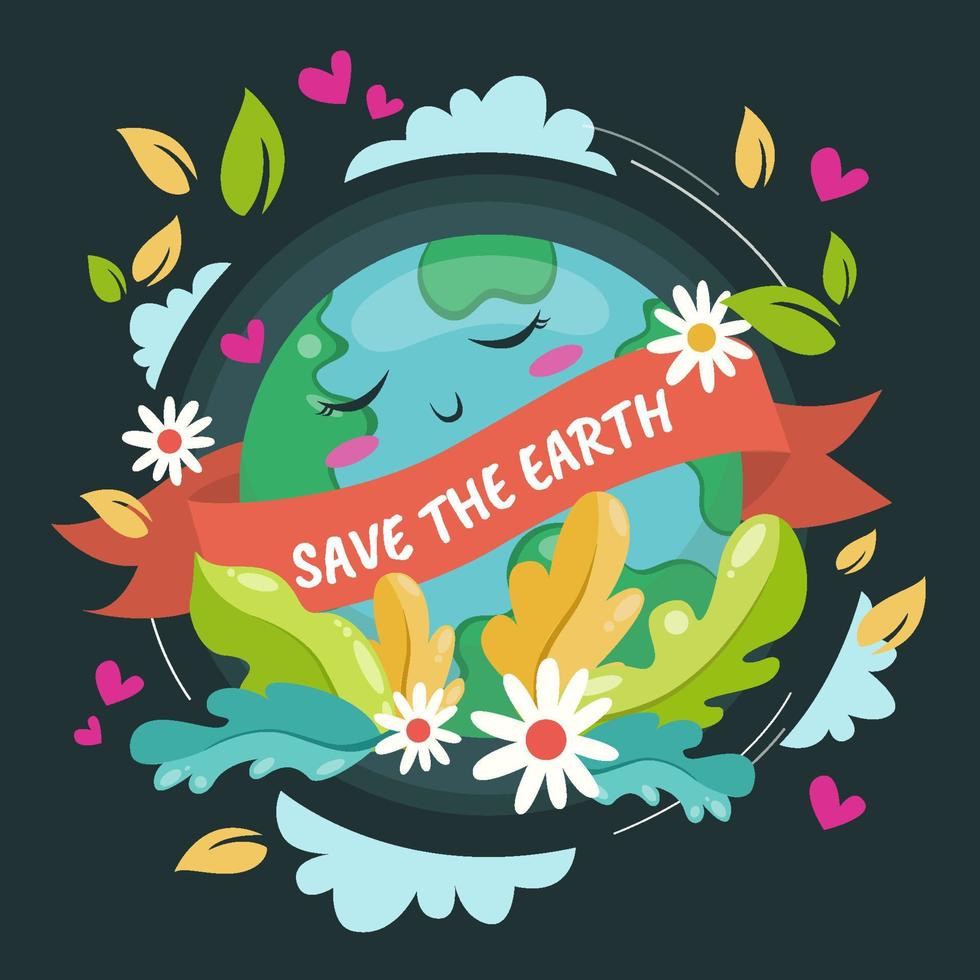 Mother Earth Day Concept vector