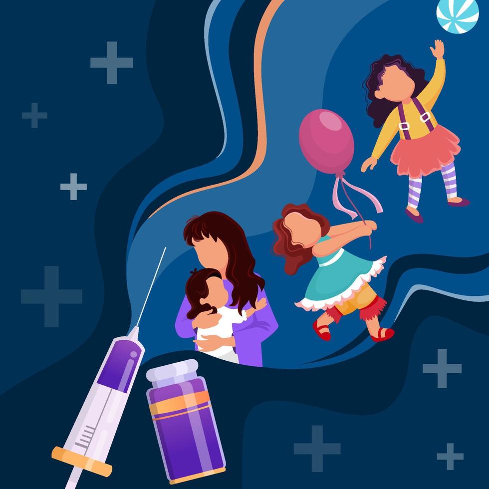 World Immunization Week vector