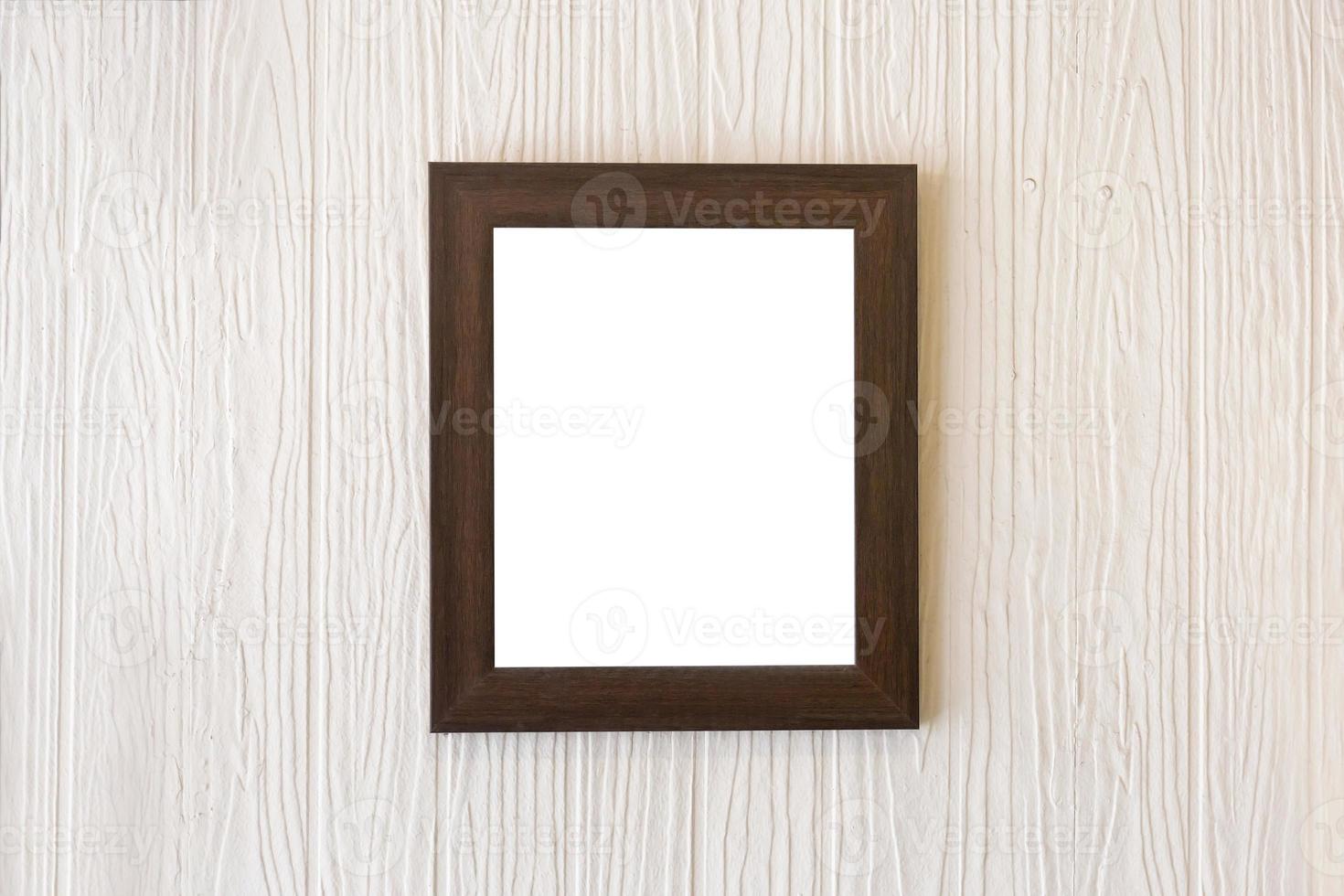 Blank photo frames on the wall for your design