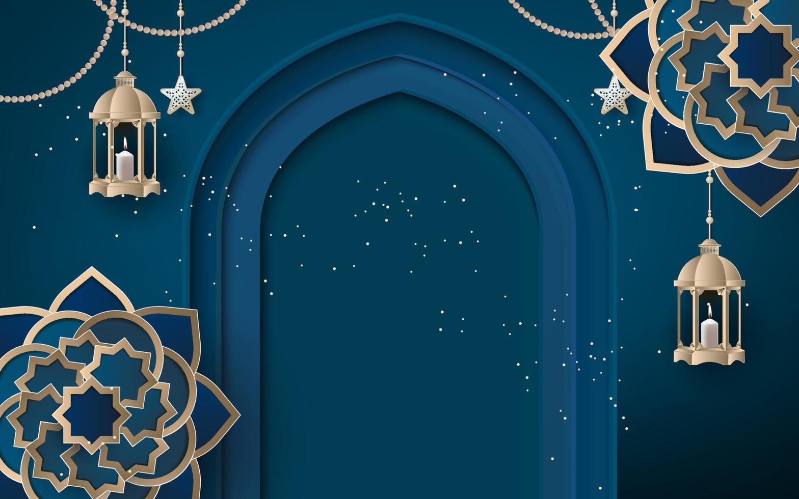 islamic background with traditional ornament. vector illustration