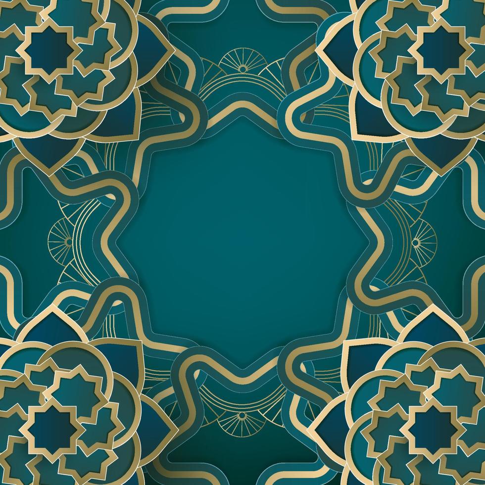 fondo islámico con adorno tradicional. ilustración vectorial vector