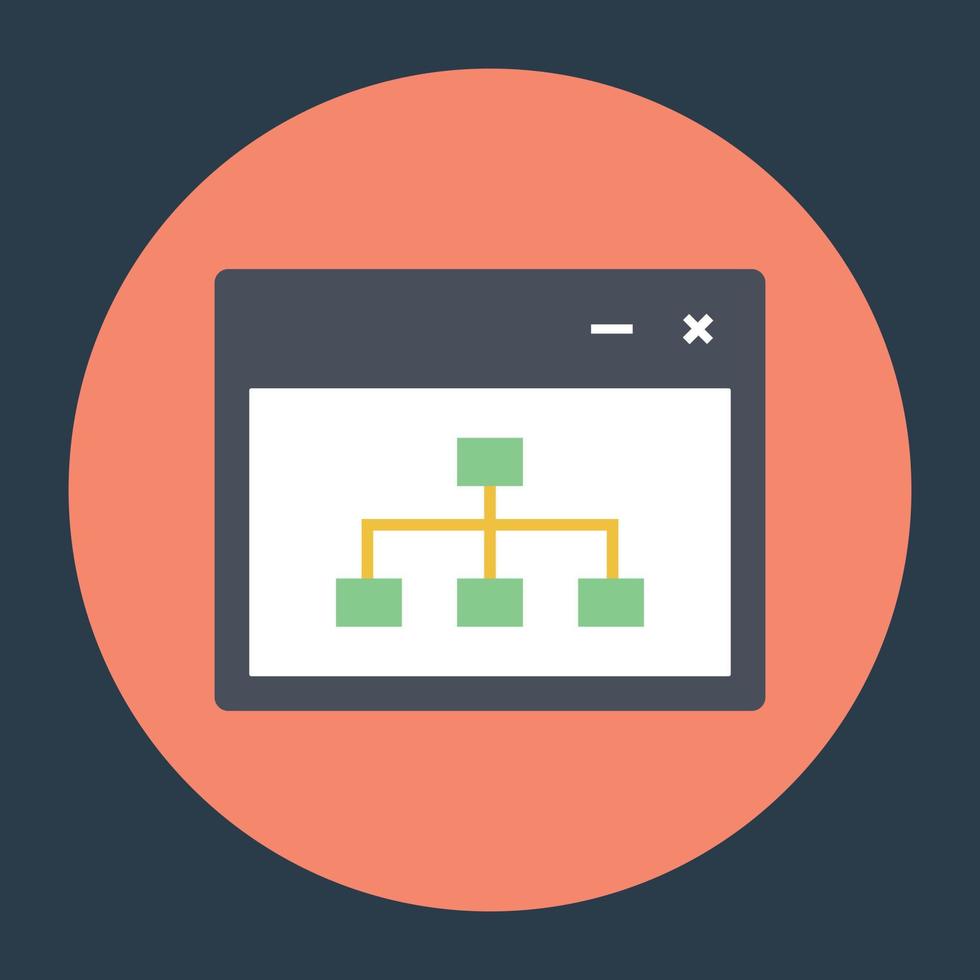 Trendy Sitemap Concepts vector