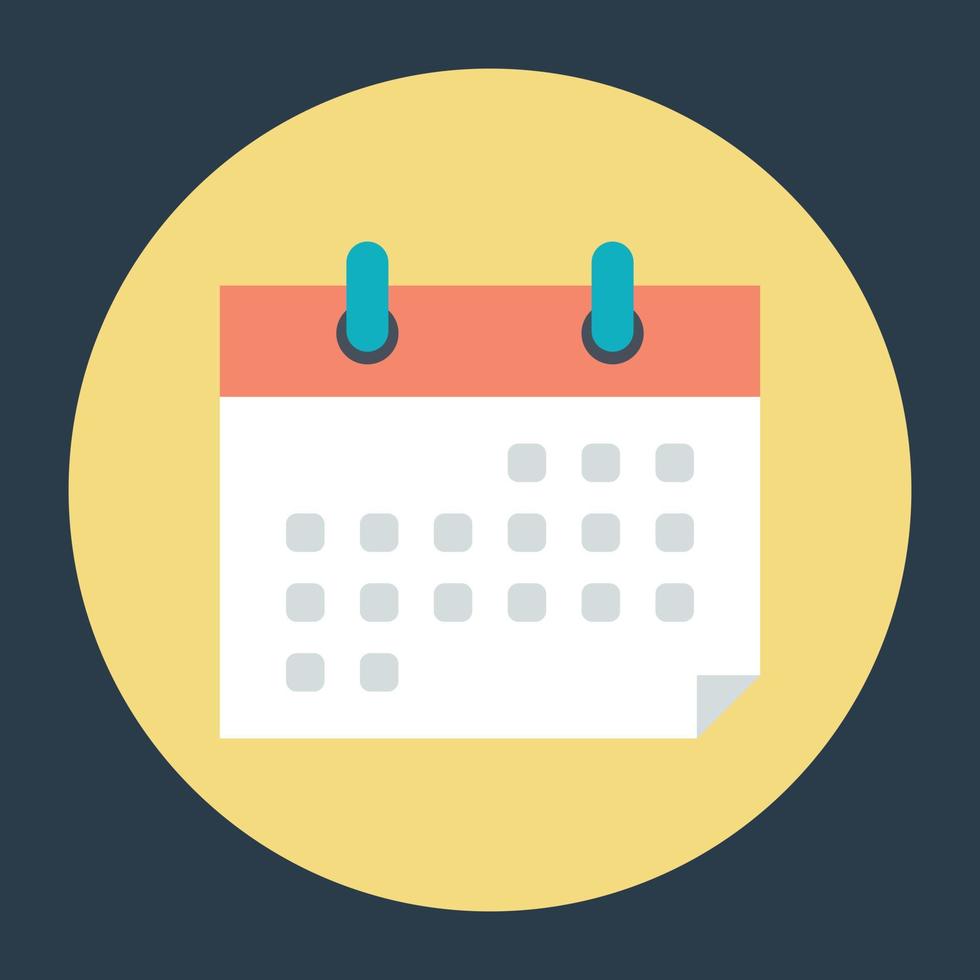 Trendy Calendar Concepts vector