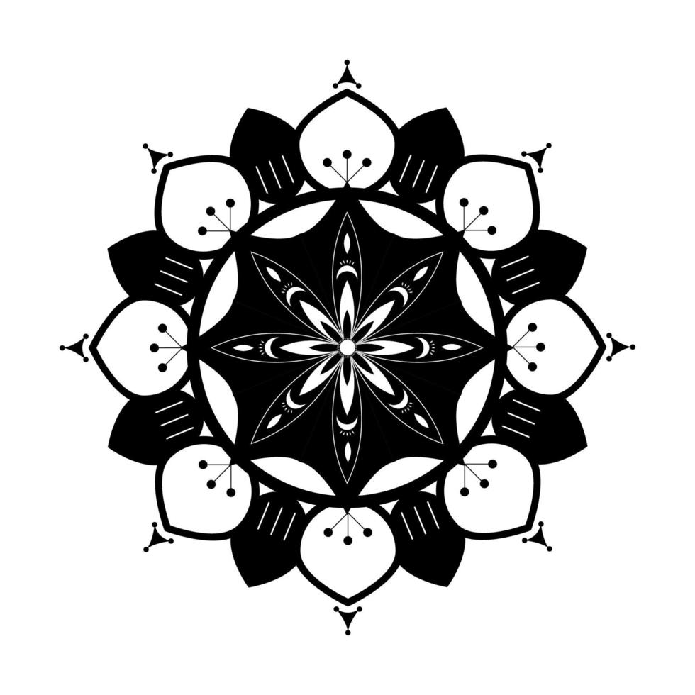 Creative vector design, Simple mandala flower for decorative or background.