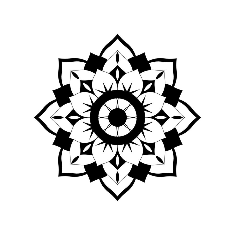 Creative vector design, Simple mandala flower for decorative or background.