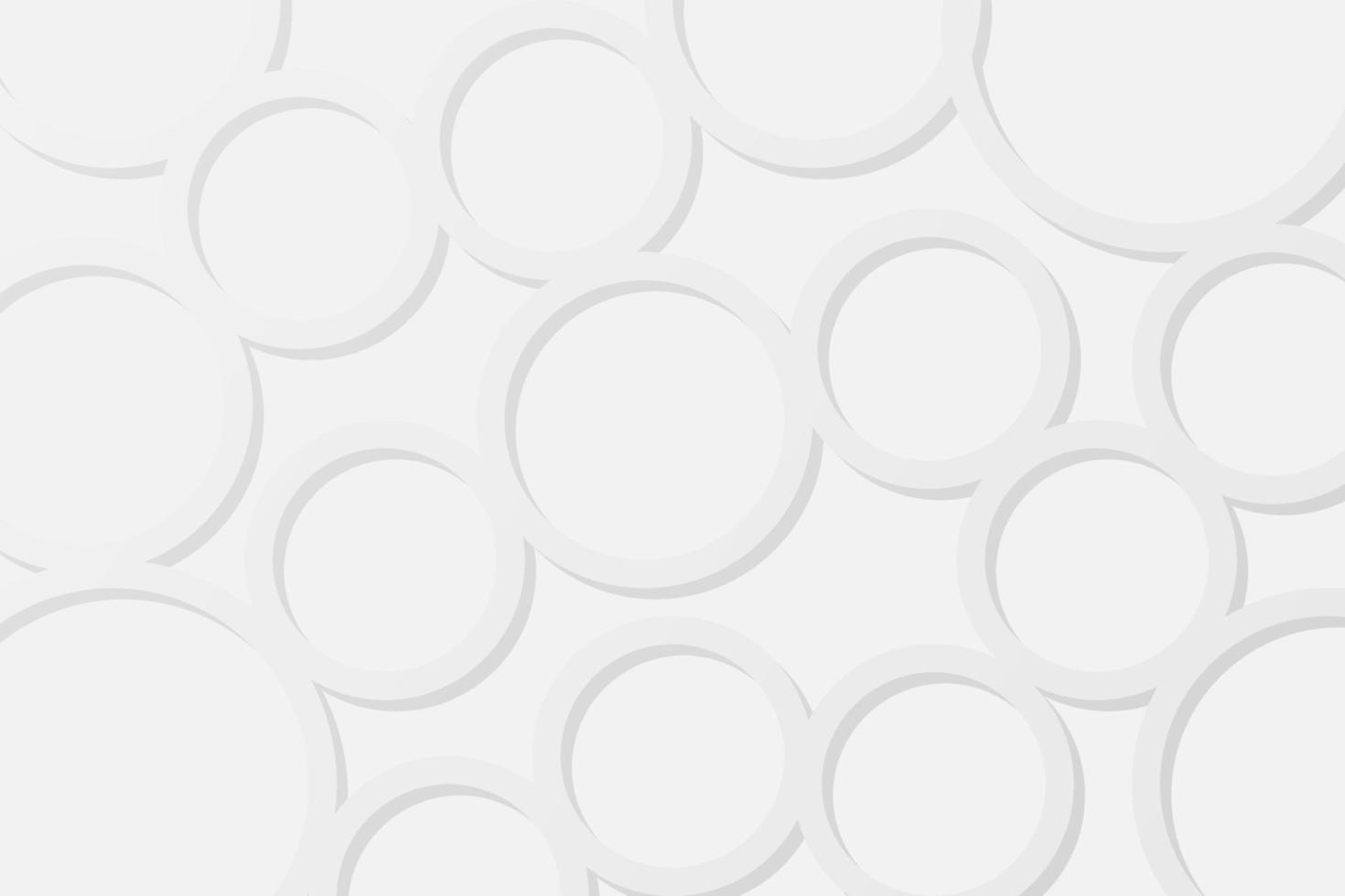 White Abstract Circle Geometric Background vector