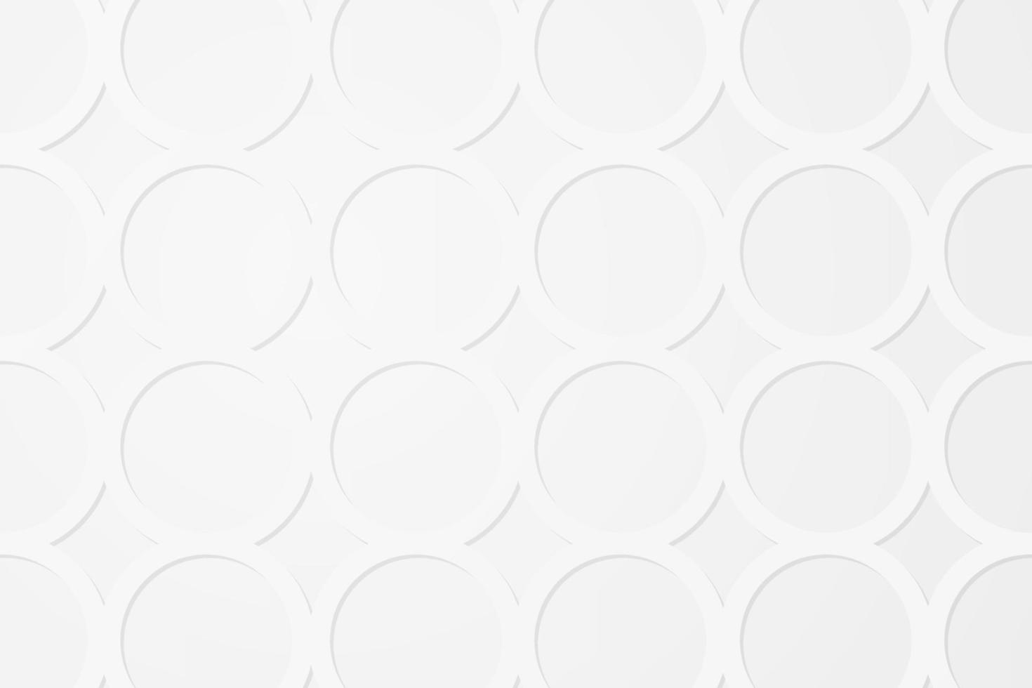 White Abstract Circle Geometric Background vector