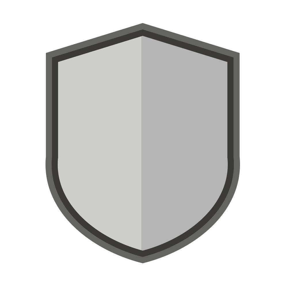 diseño de vector de emblema de escudo en blanco