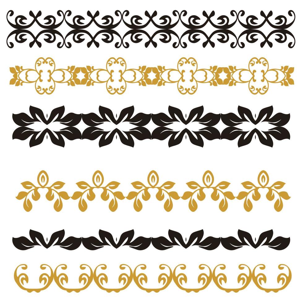 floral border ornament vector design