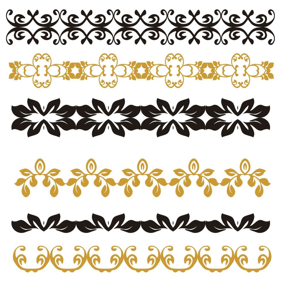 borde floral ornamento vector diseño