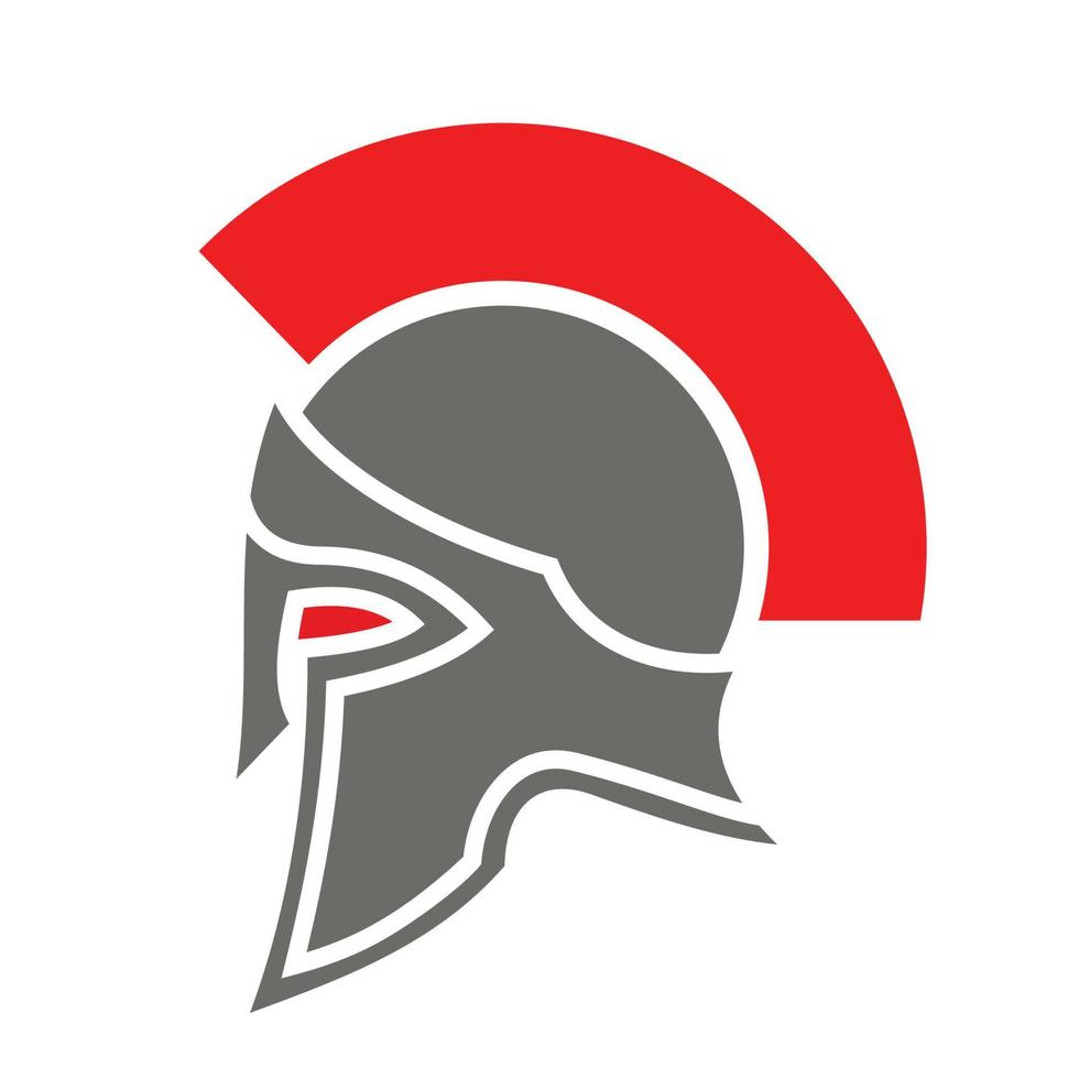 spartan helmet logo vector