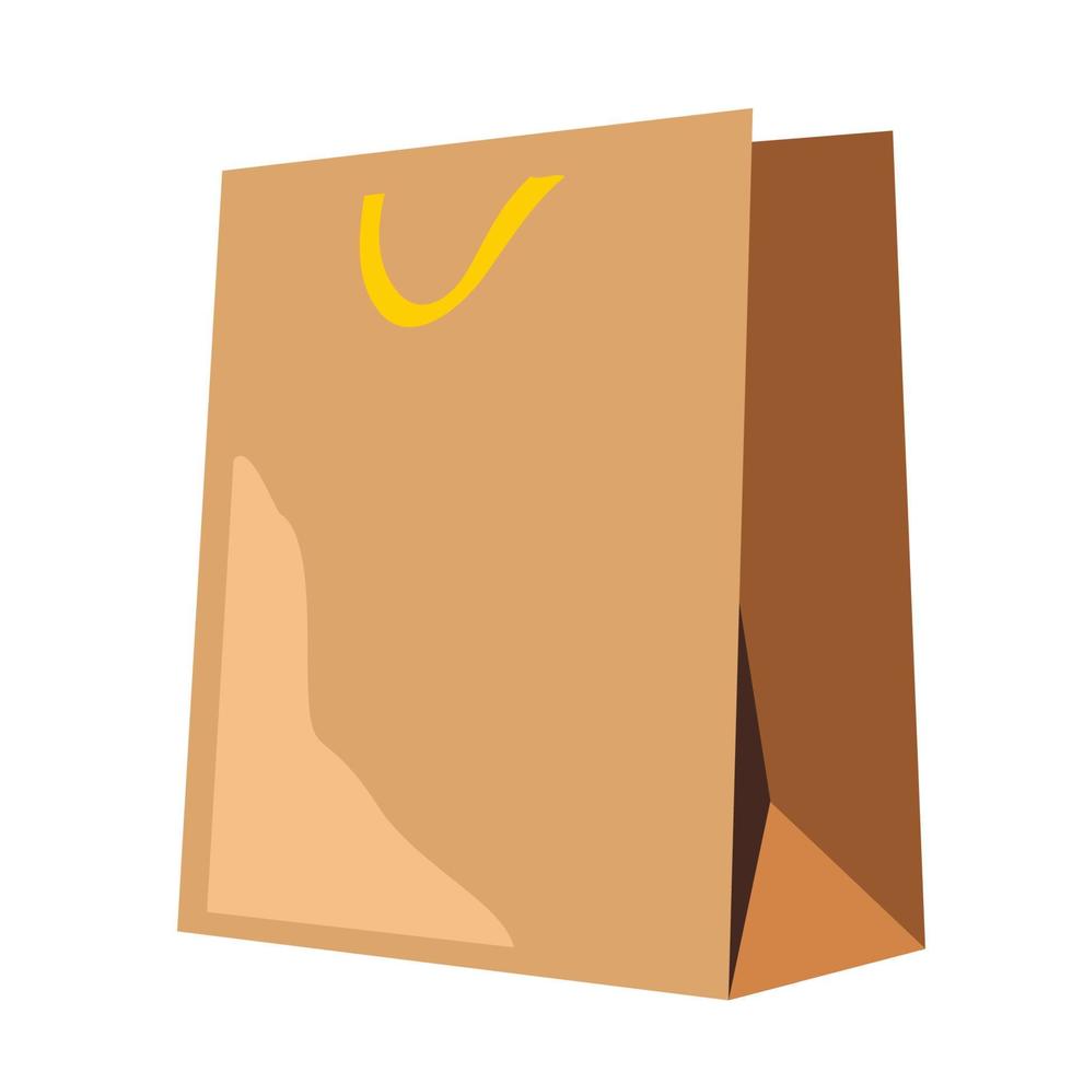 shopping paper bag vector