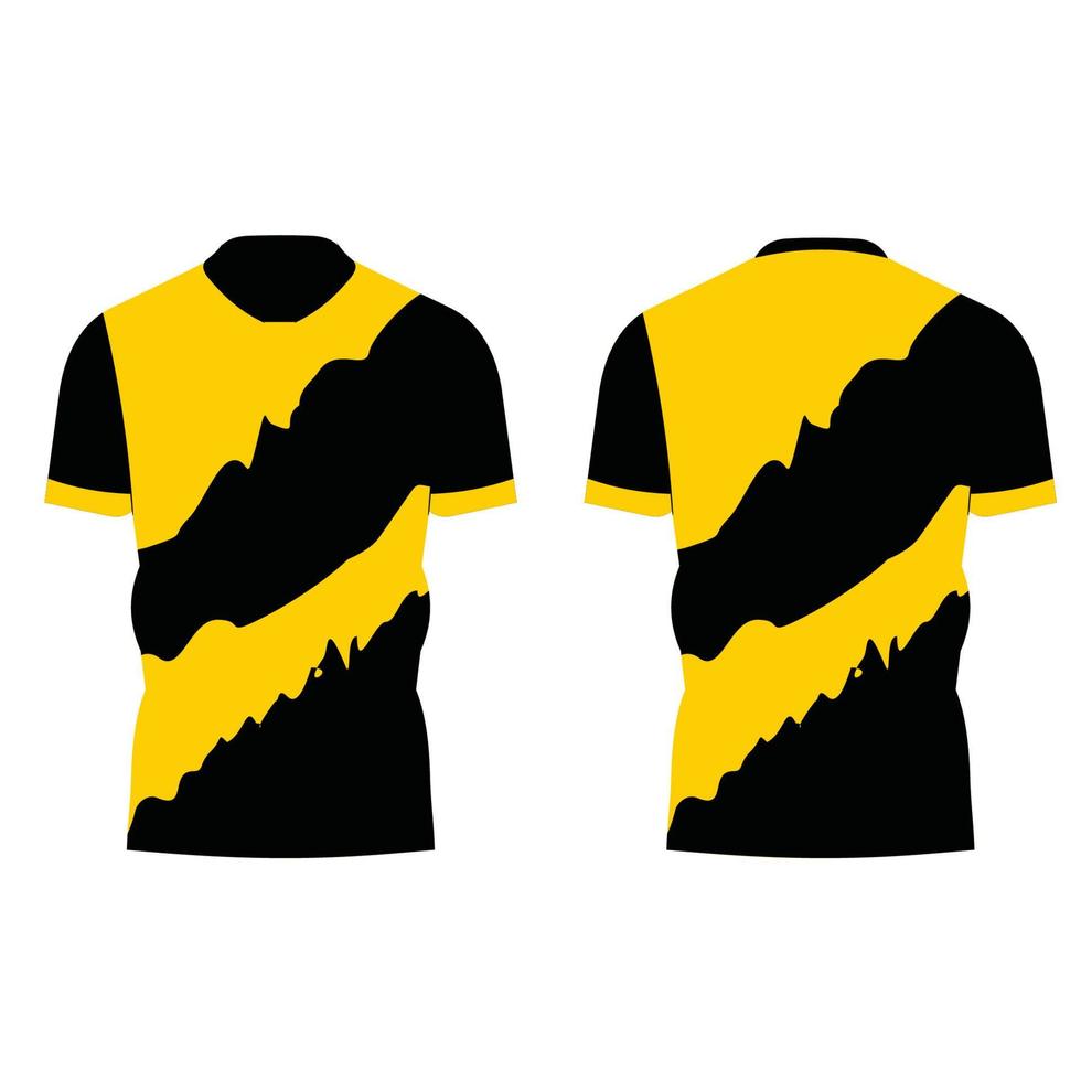 sport jersey uniform mockup front back vector