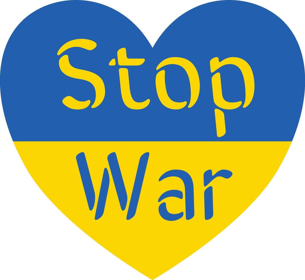 Save Ukraine, Ukraine flag Stop War concept vector illustration.