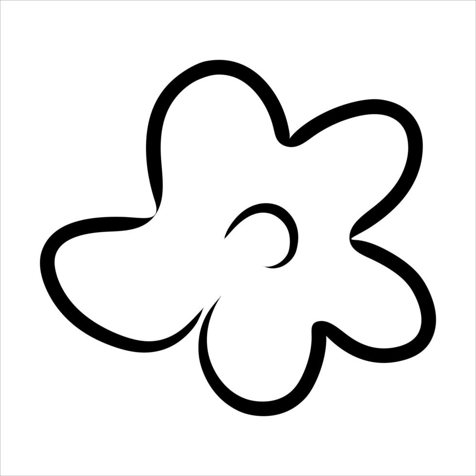 flor de la vendimia ilustración floral de primavera. vector