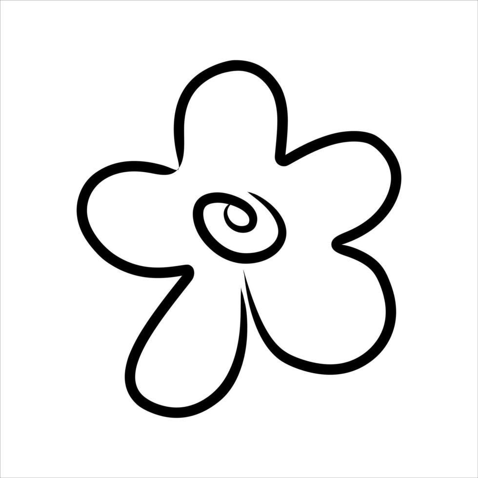 flor de la vendimia ilustración floral de primavera. vector