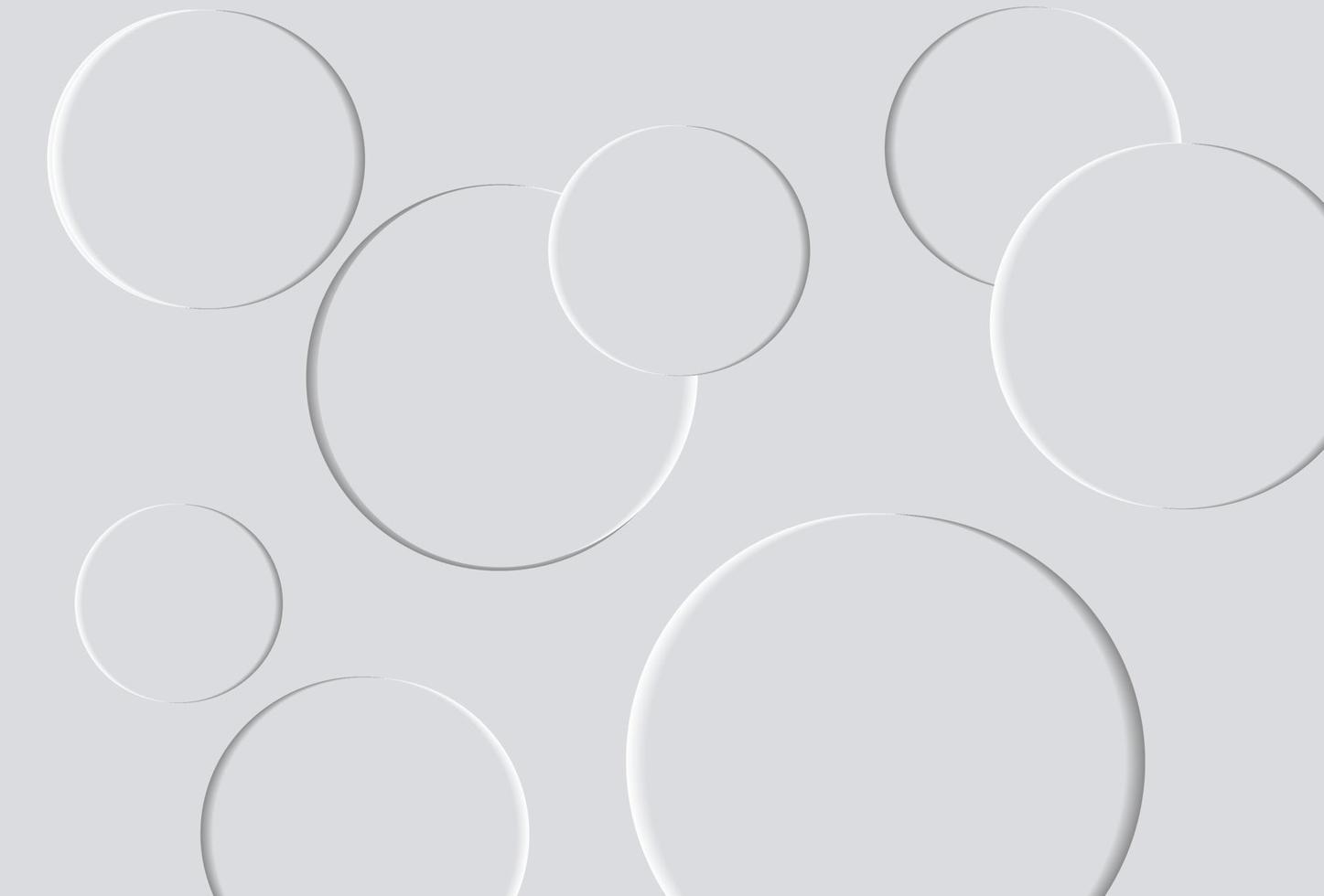 Abstract background with 3d circles. vector